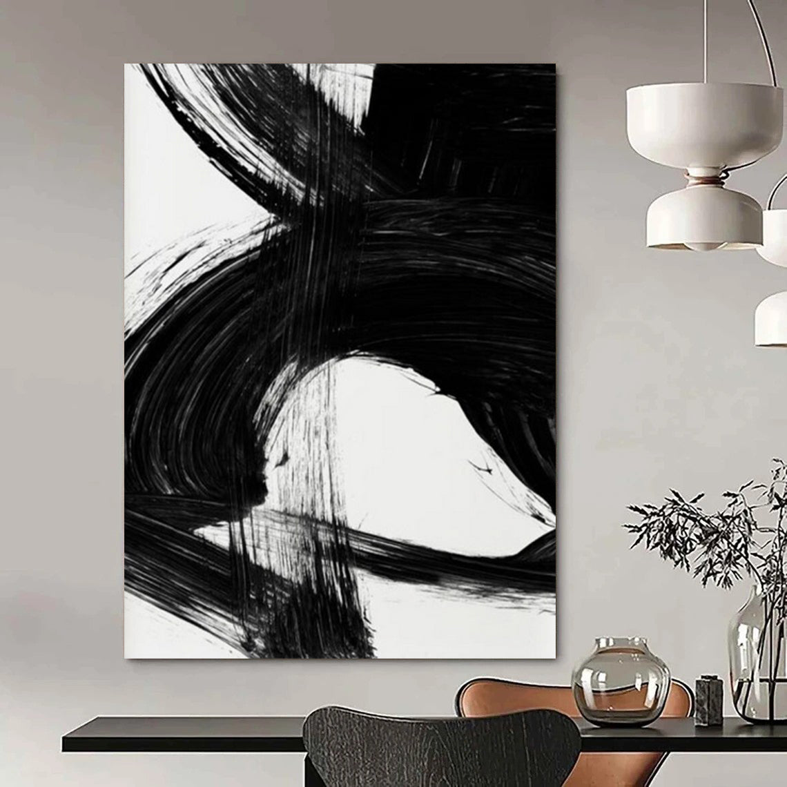 Large Custom Hand-Painted Abstract Art: Textures that Define Your Style DTP196