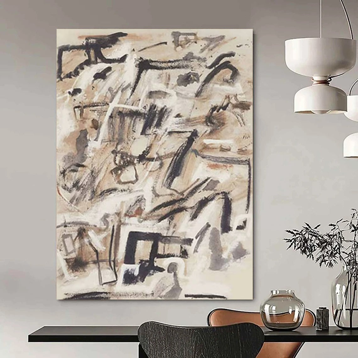 Faceted Textures: Stupendous Custom Abstract Creation for Living Room and Hotel DTP143