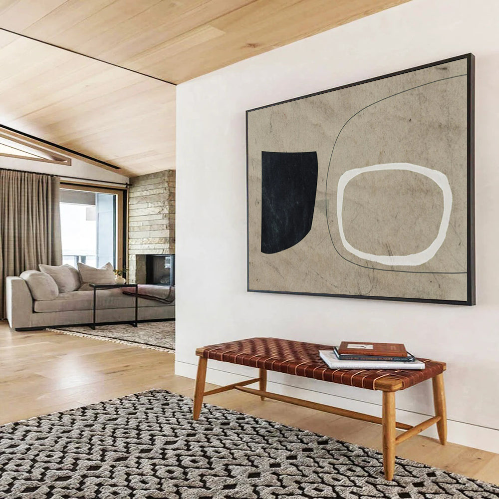 Idyllic Large - Scale Abstract Canvas for Bedroom & Entryway LargeART1789