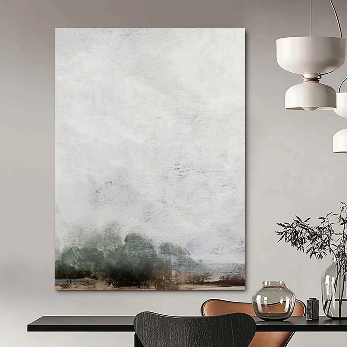 Large-Scale Custom Abstract Paintings: Handmade Textures for Bedroom & Living Room DTP221
