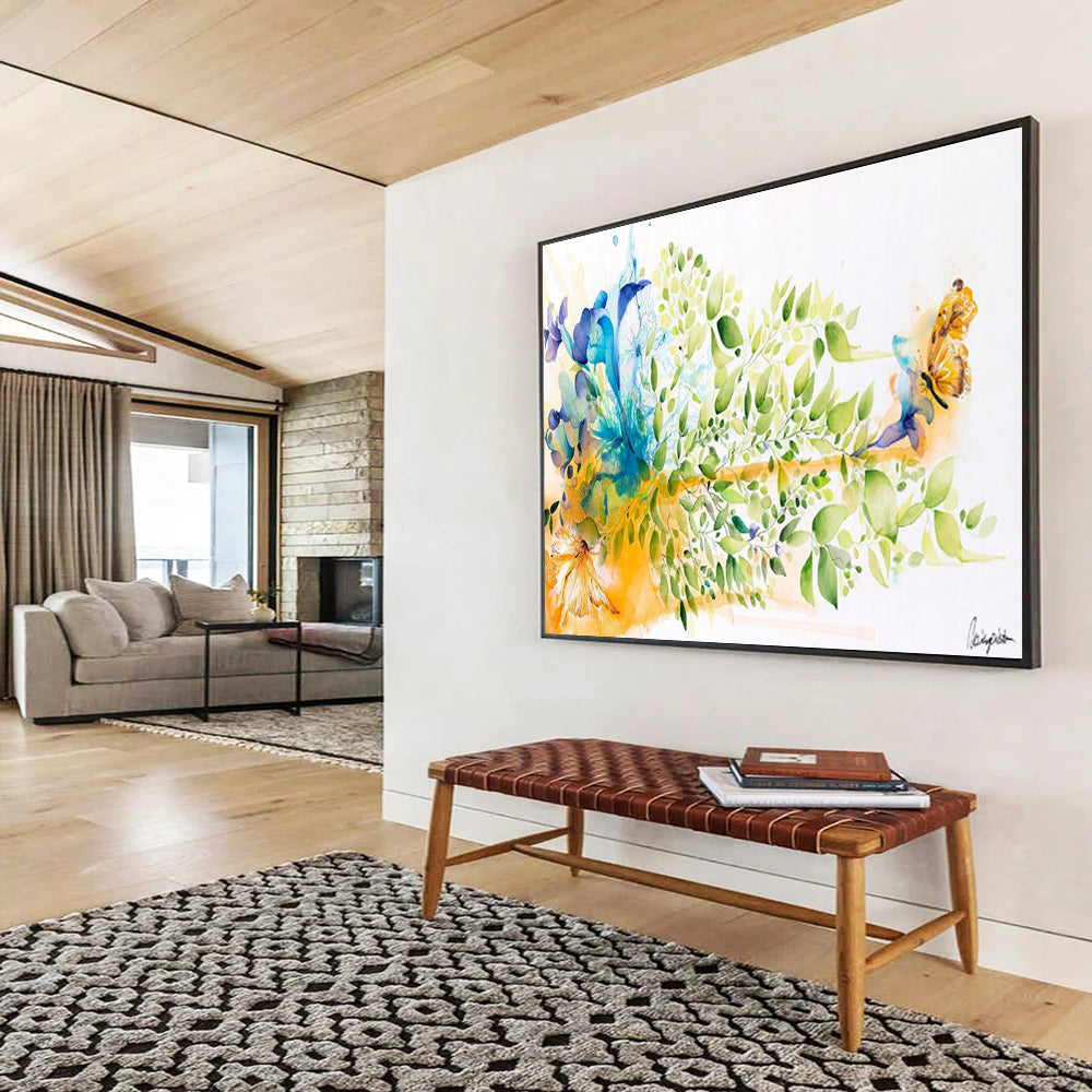 Giant Textured Abstract Wall Mural for Entryway & Bedroom DKH537