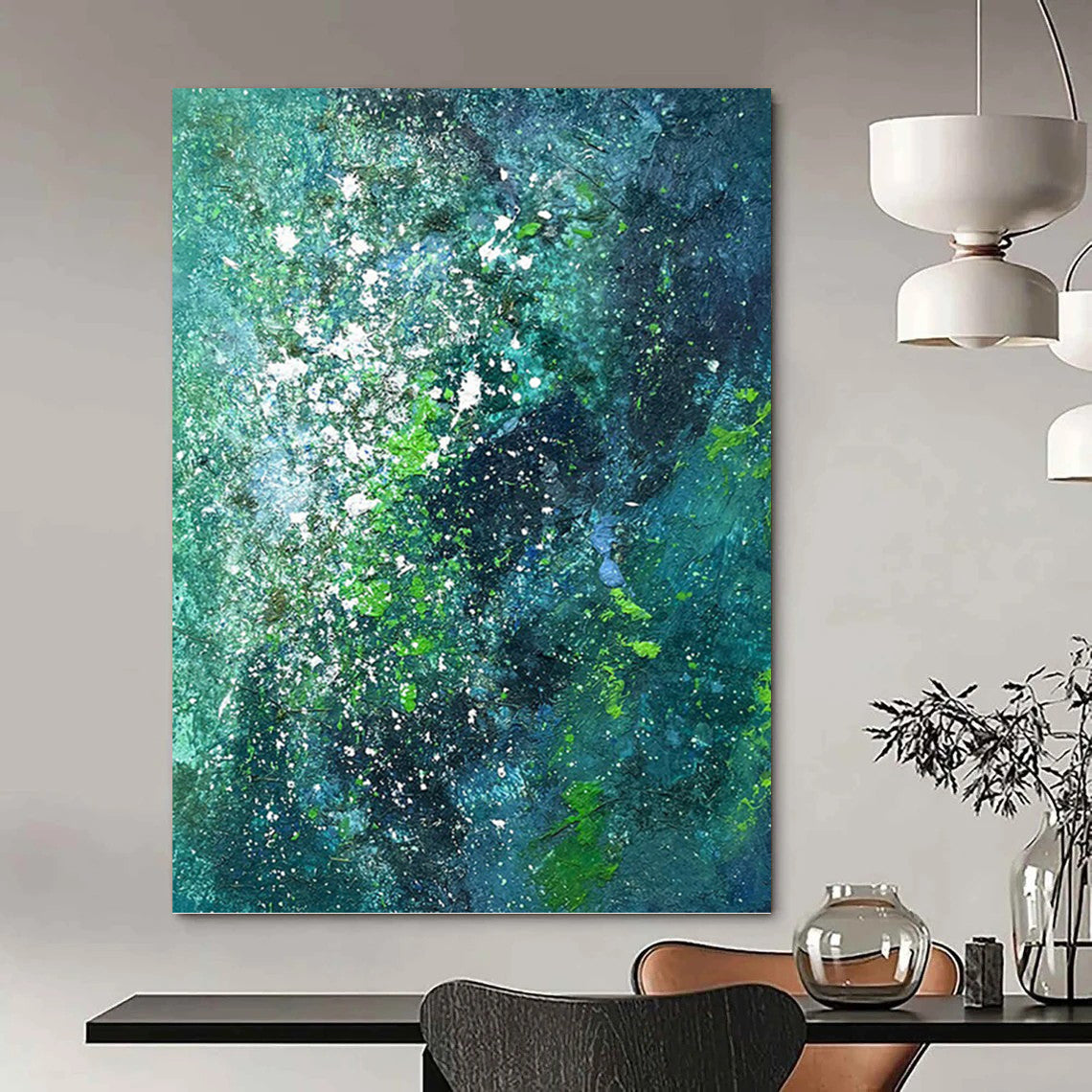 Massive Hand - Painted Custom Textured Abstract Wall Decor for Living Room & Office DKH1029