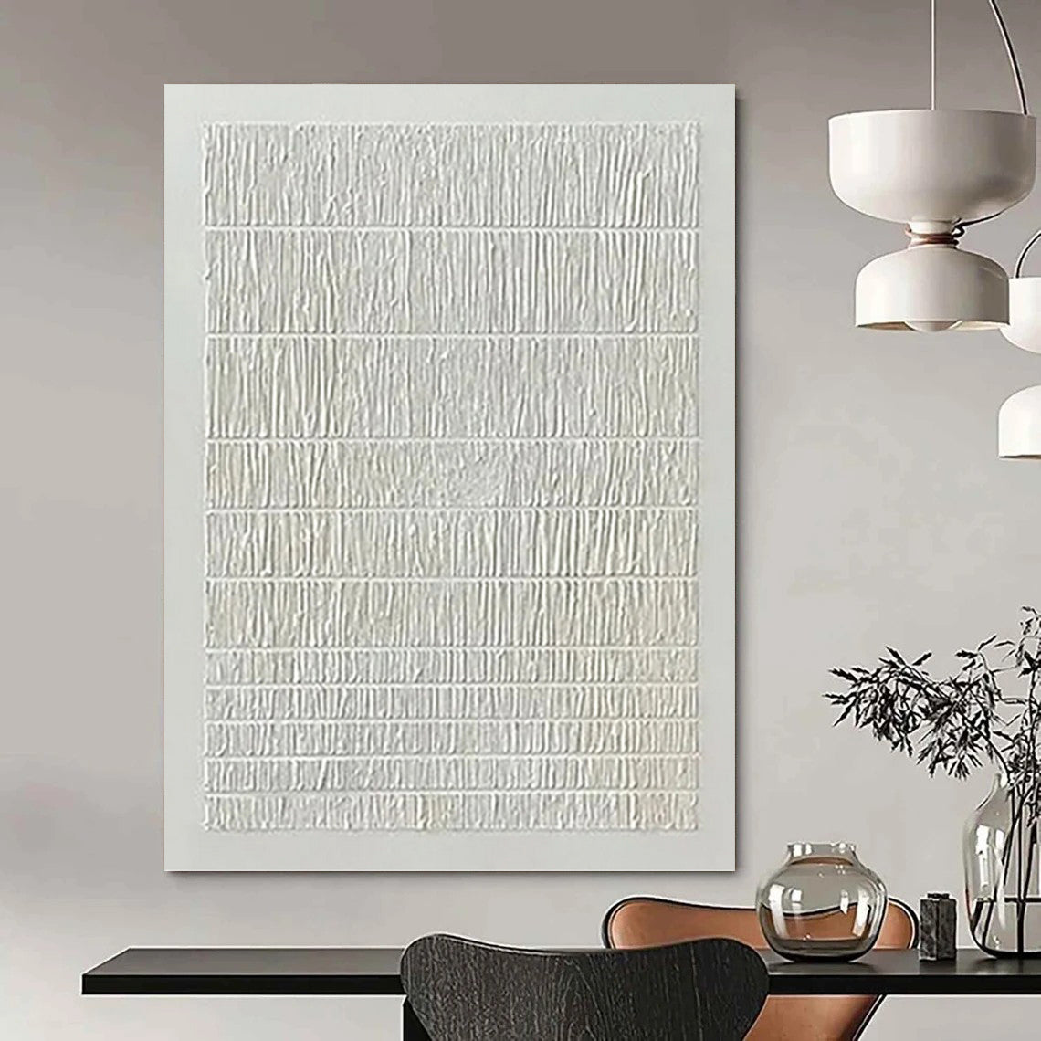 Creatively Designed Hand - Rendered Textured Canvas Abstract for Bedroom & Hallway DKH1129