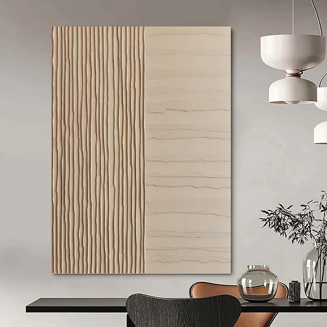Palace - Sized Hand - Painted Custom Abstract Work (with Exquisite Textures), for Office and Bedroom DKH1478