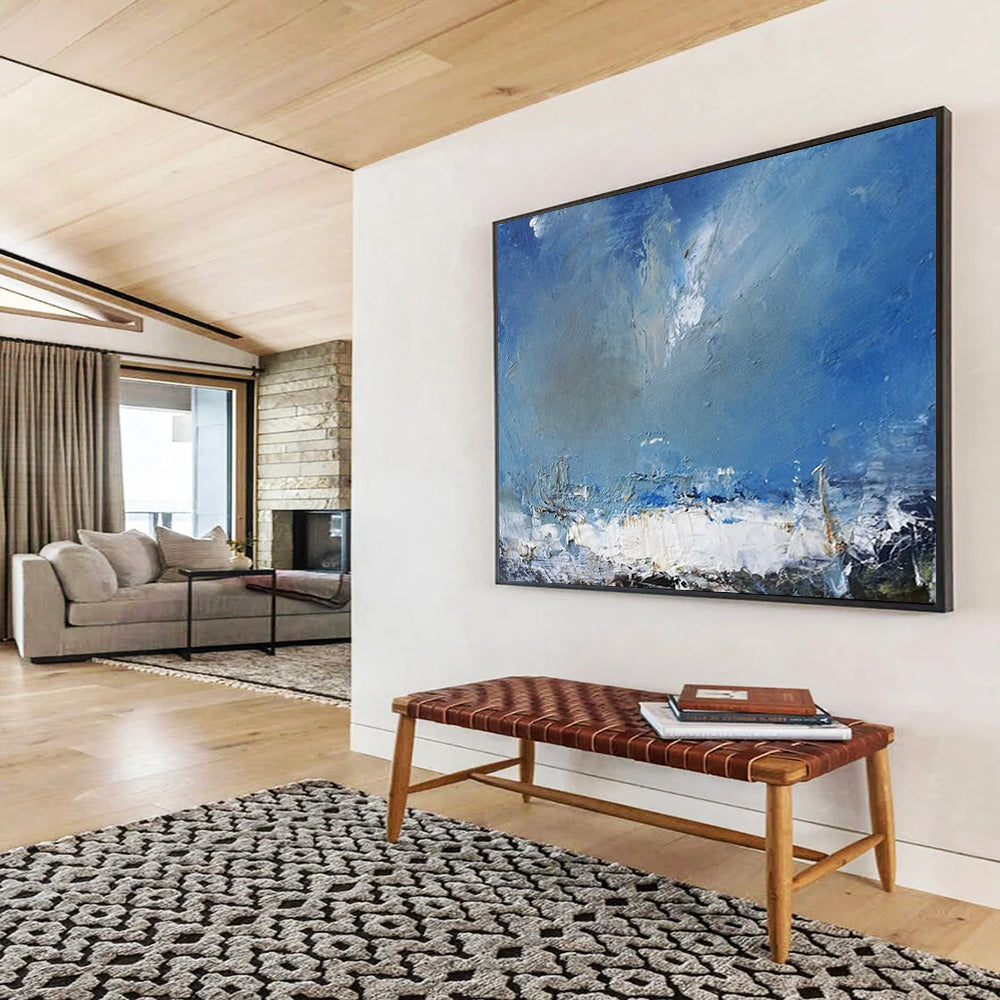 Impressionistic Sea & Sky - Coastal Living Room Charm DLZ031