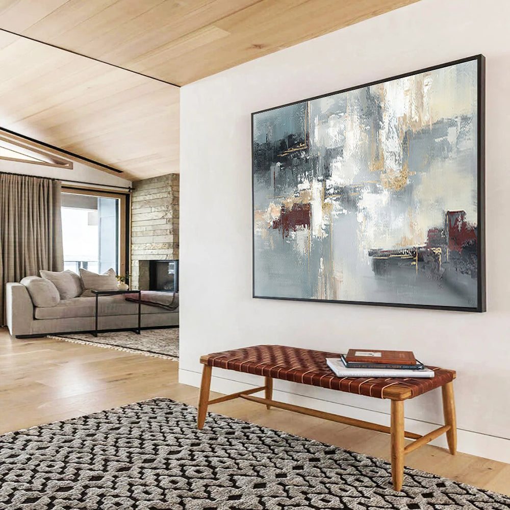 “Innovative Impressions” Vast Abstract Painting for Office & Bar DKH352