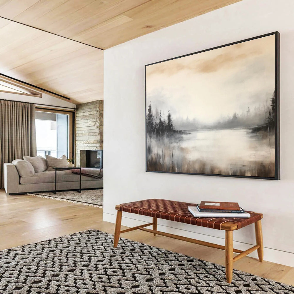 “Elegant Flows” Grand Abstract Wall Decor for Dining Room & Hallway DKH329