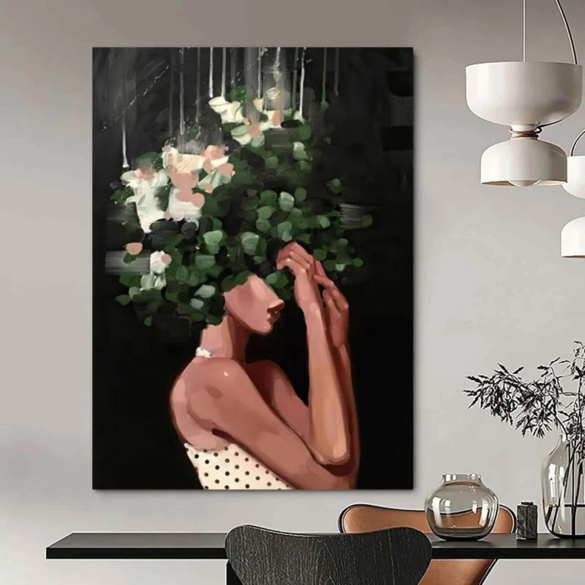 Handmade Big-Scale Abstract Art: Textured Details for Hotel & Entryway DTP323