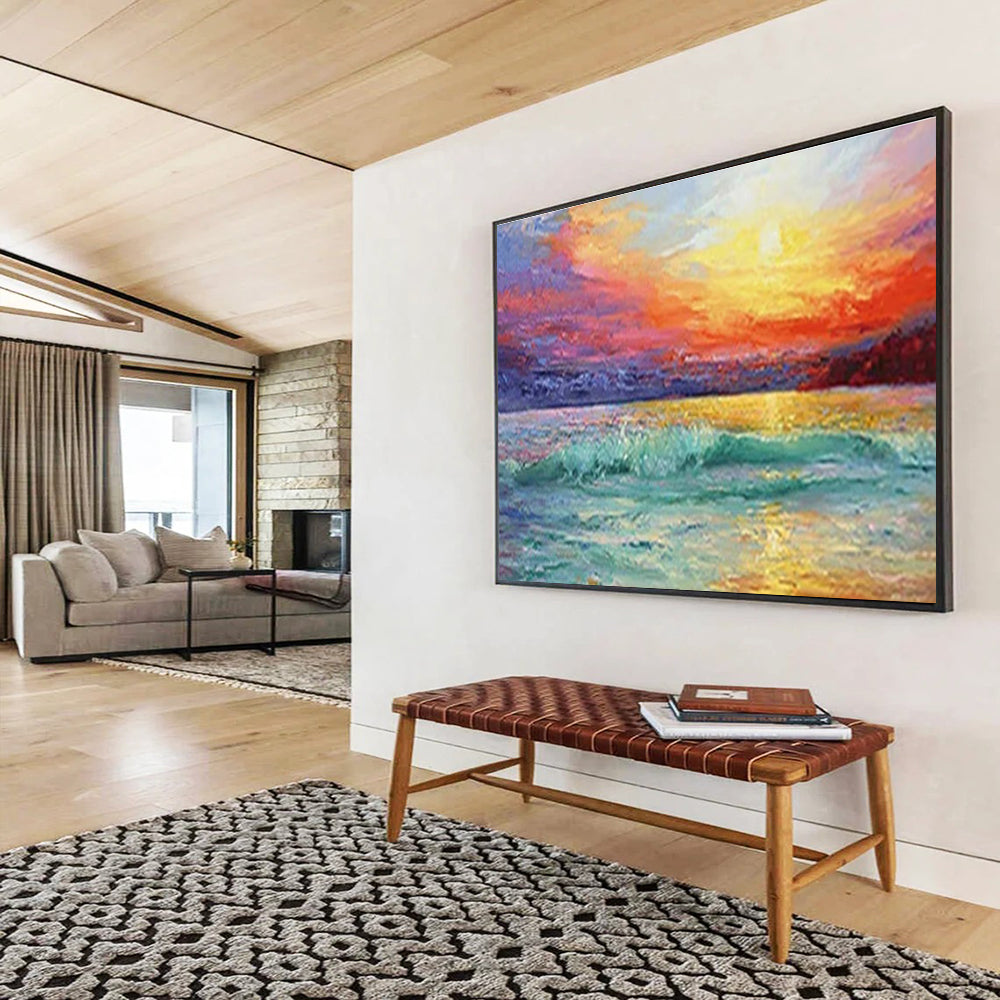 Stylish Large Abstract Artwork for Hallway & Entryway DKH892