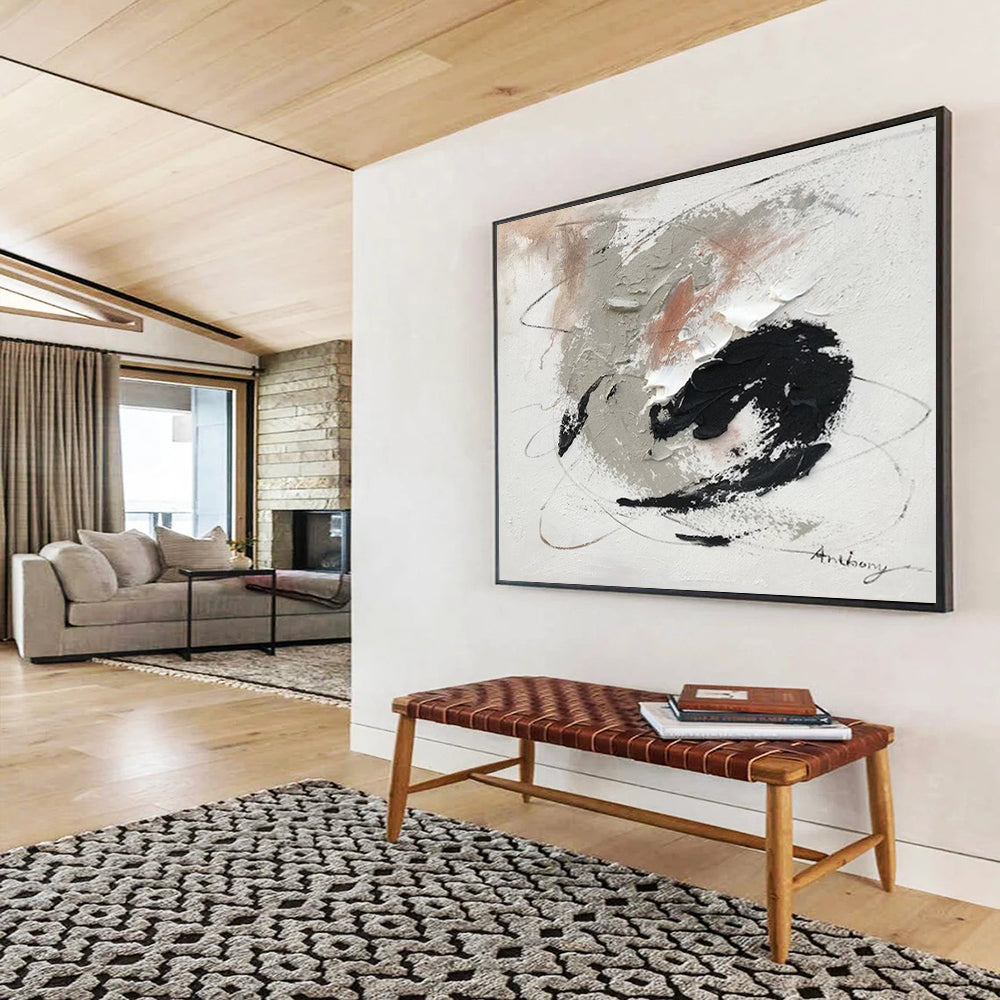 Oversized Abstract Painting for Dining Room & Hallway LargeART1564