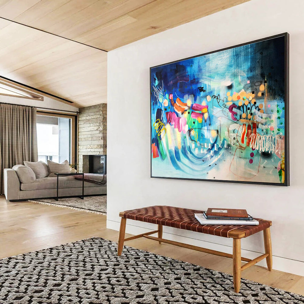 Tailored Abstract Painting for Dining Room & Bar DKH064