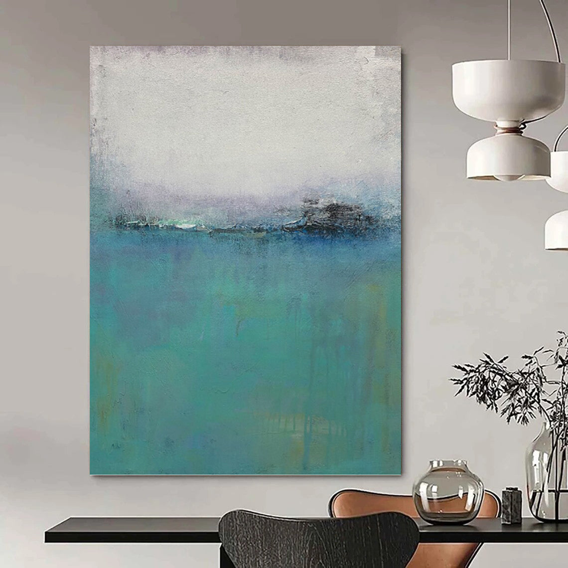 Vast Hand - Painted Textured Abstract Artwork for Bedroom & Hallway DKH1197