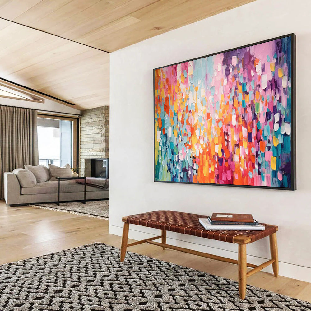Colorful Dot Abstract: A Playful Celebration of Color DLZ158