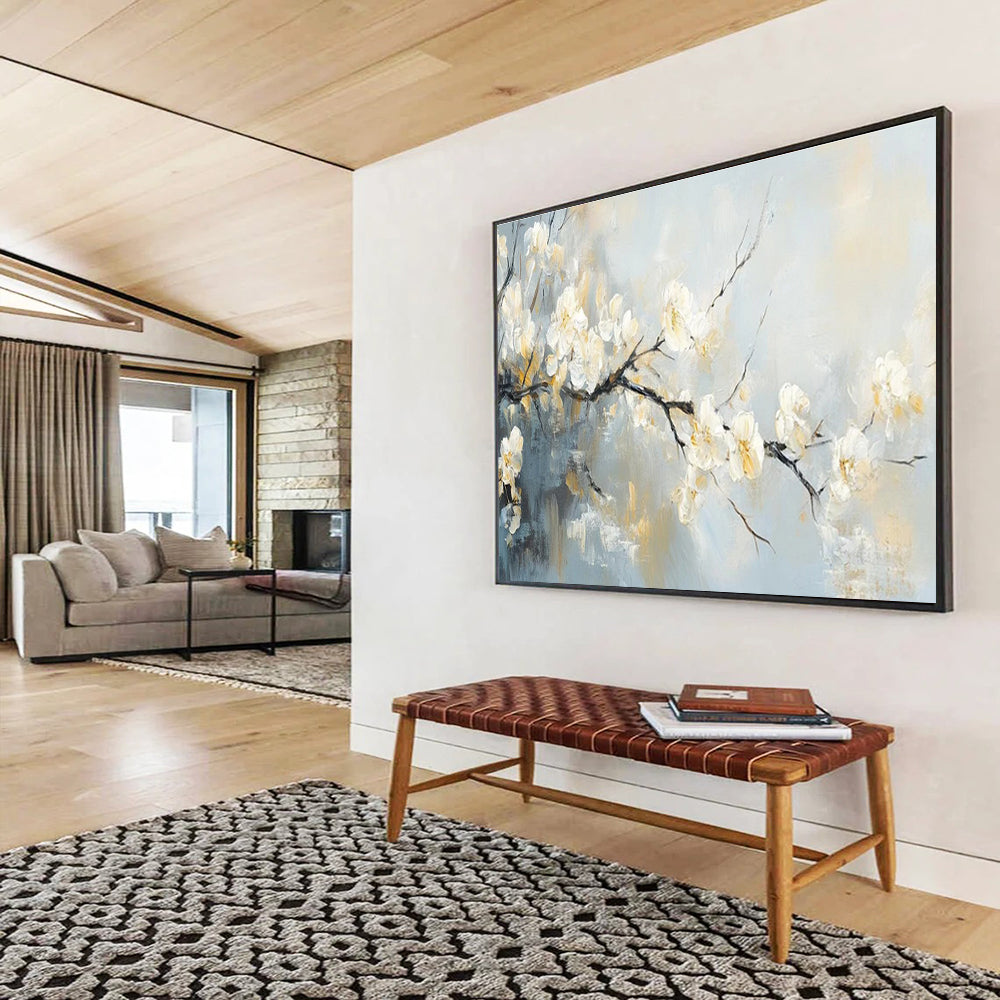 Immense Original Textured Hand - Crafted Abstract Painting for Stylish Interiors DKH805
