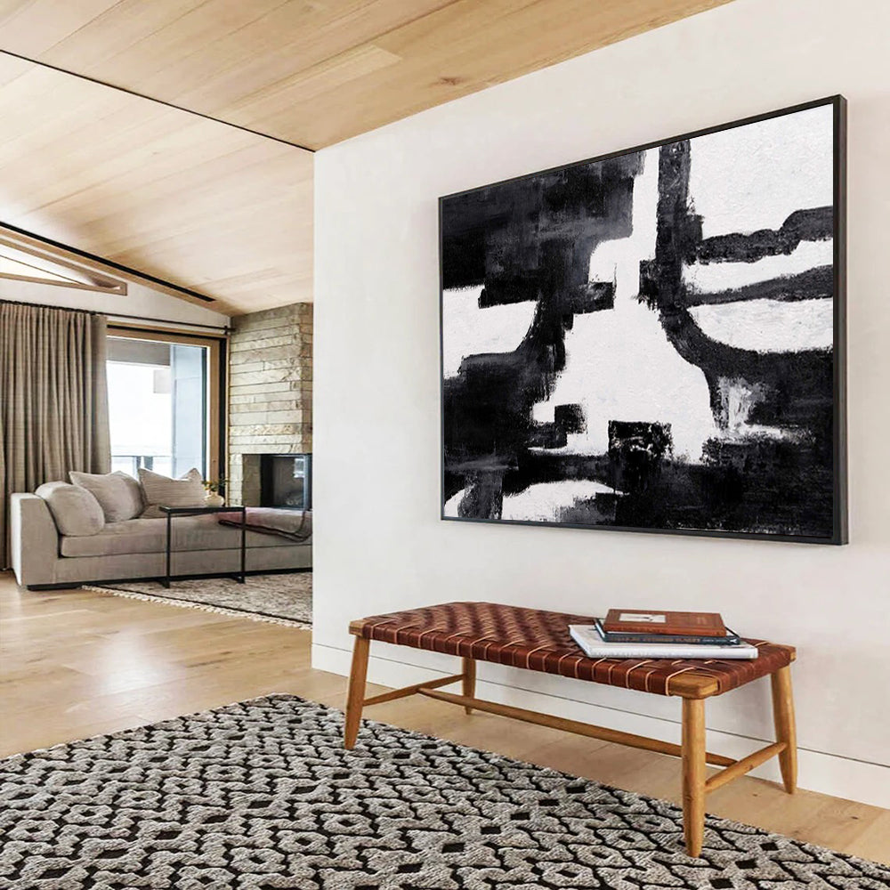 Custom - Designed Big Abstract Painting for Spa DKH018