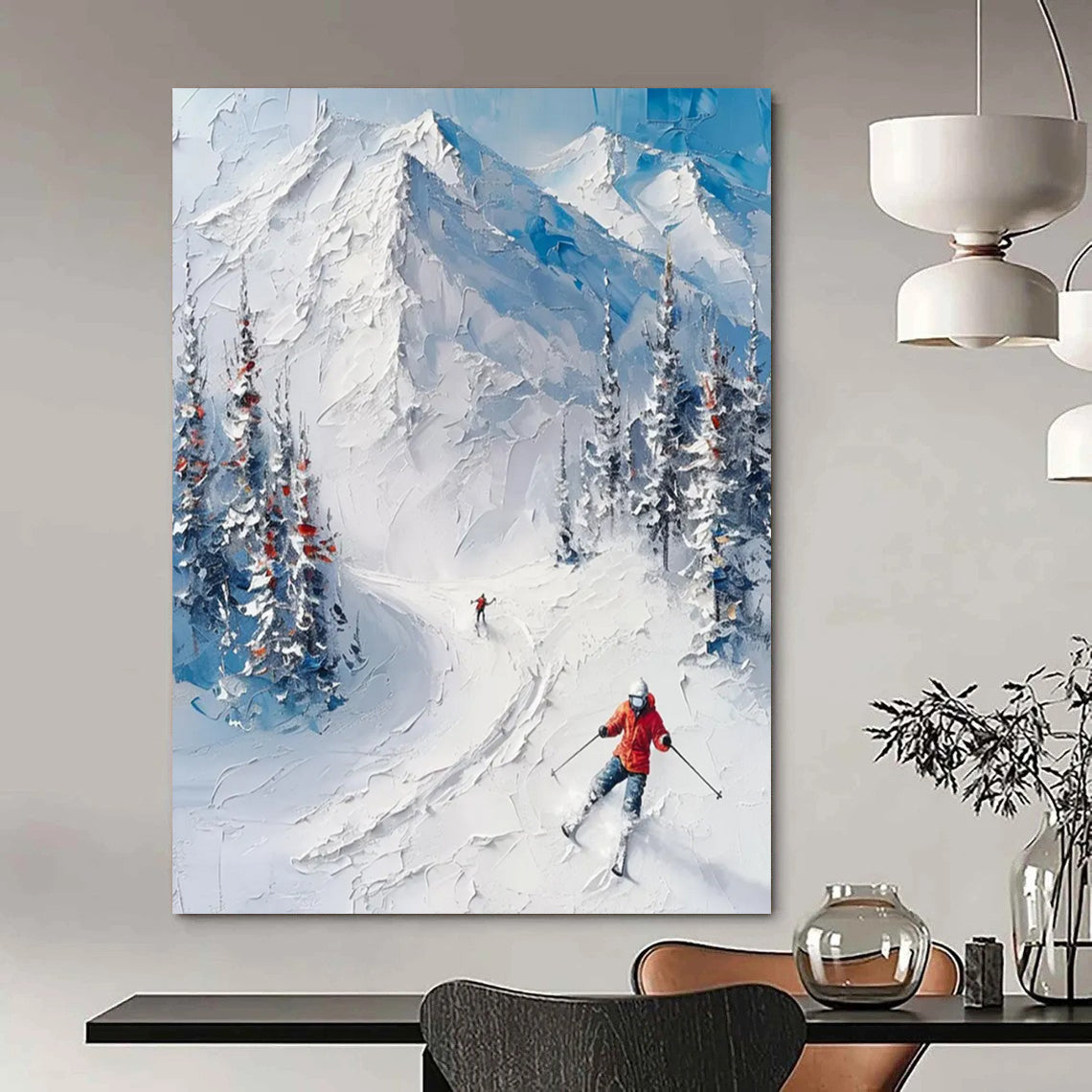 Hand-Painted Large Custom Abstract Creations for Bedroom & Office DTP313