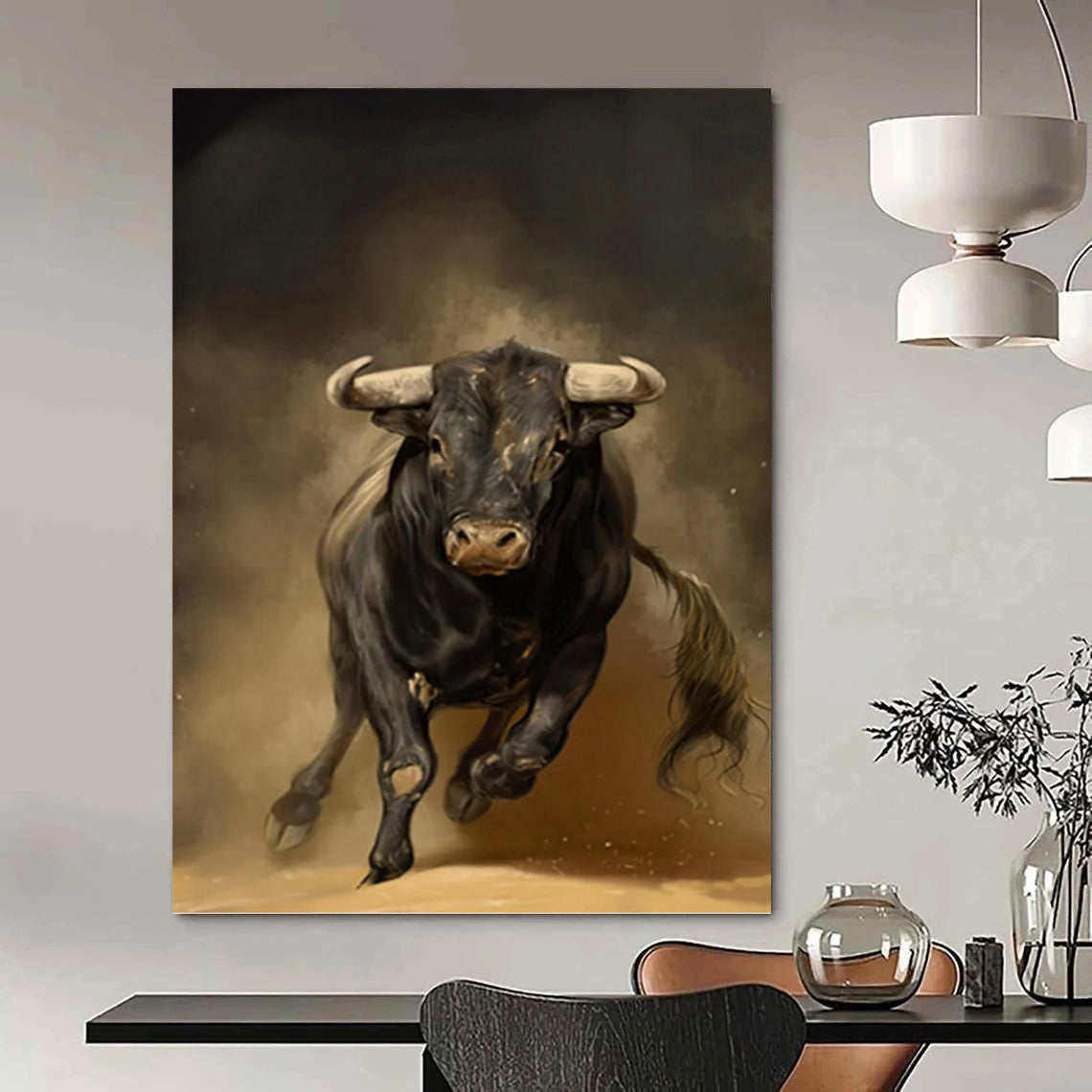 Large - Sized Exquisite Hand - Painted Textured Abstract Mural on Canvas for Bar & Hotel DKH1409