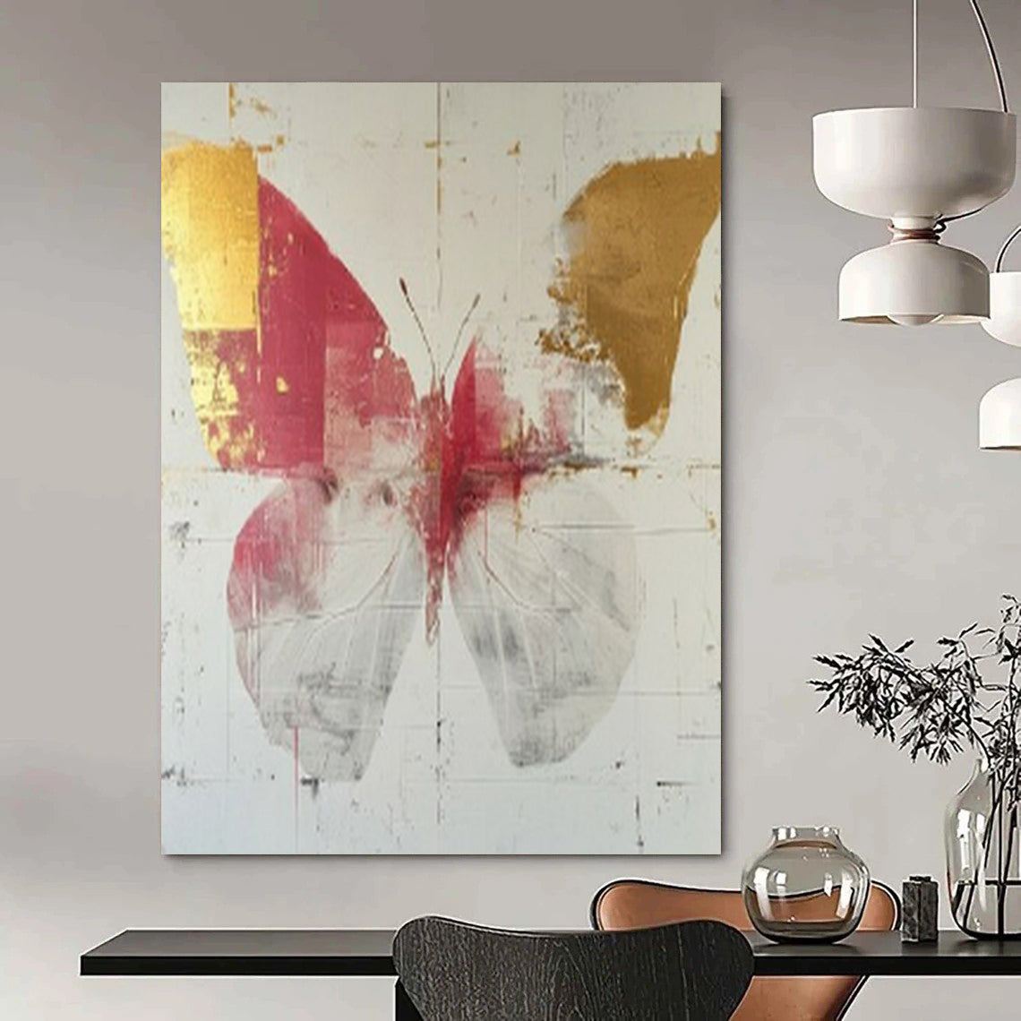 Tremendous Hand-Painted Abstract Wall Art for Bedroom & Spa LargeART2207