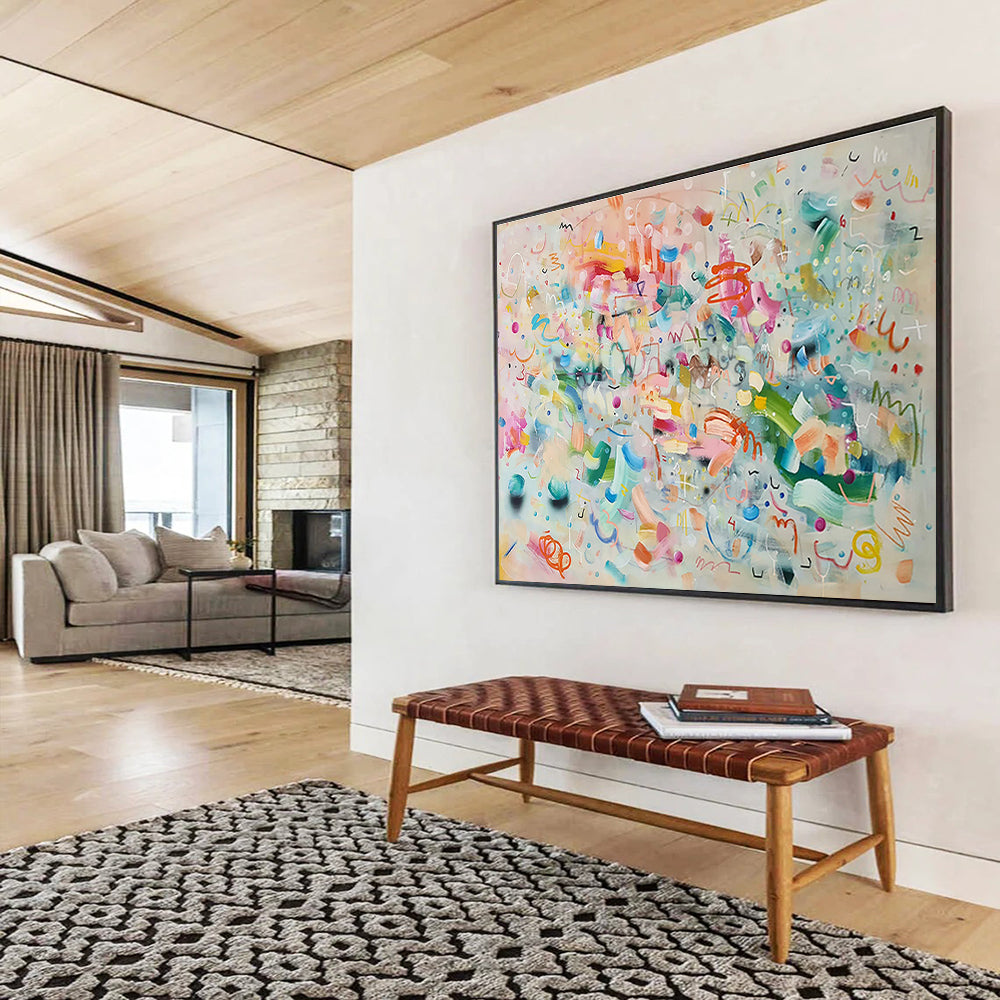 Custom Abstract Art for Bedroom & Living Room DKH059