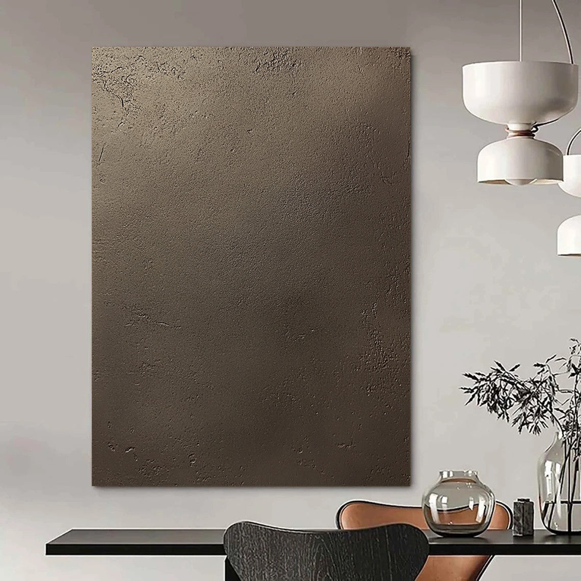 Contemporary artistry showcases a refined dark brown concrete texture with subtle grain, capturing elegance and simplicity in a lifelike matte finish. DLZ1116