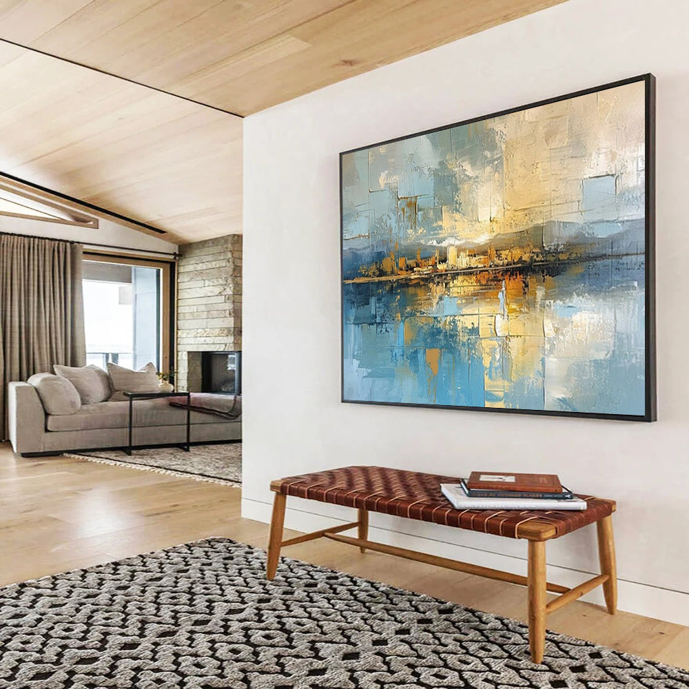 Elegant Large Abstract Wall Art for Hallway & Bar LargeART1640