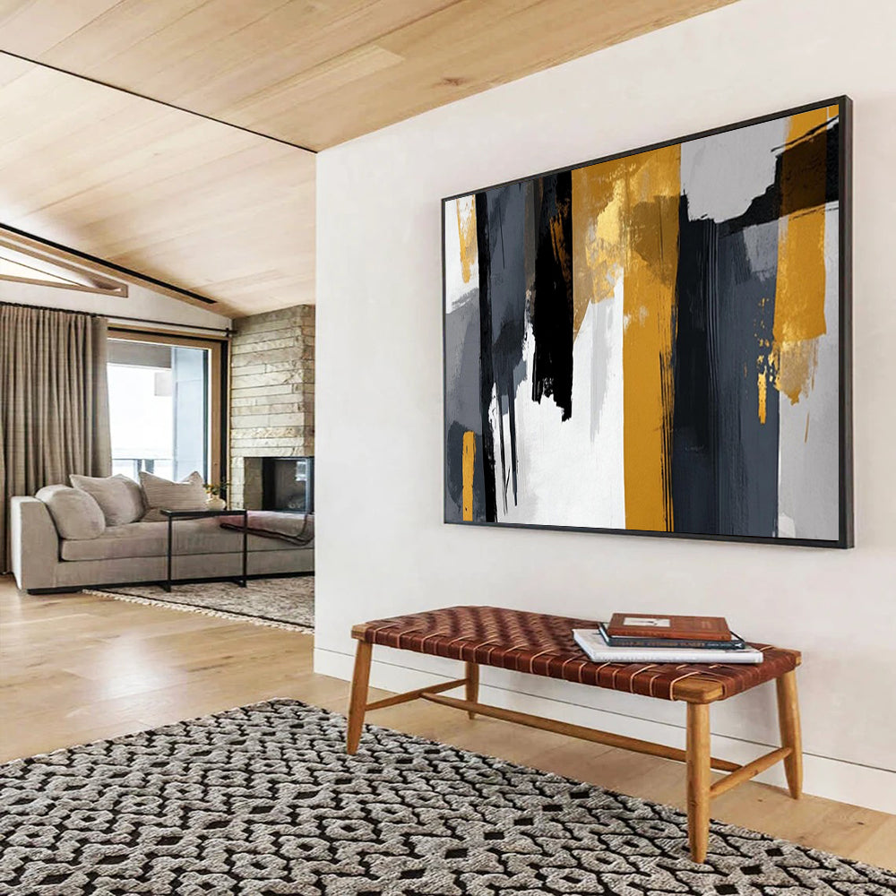 Minimalist Abstract Wall Art for Office & Dining Room LargeART1719