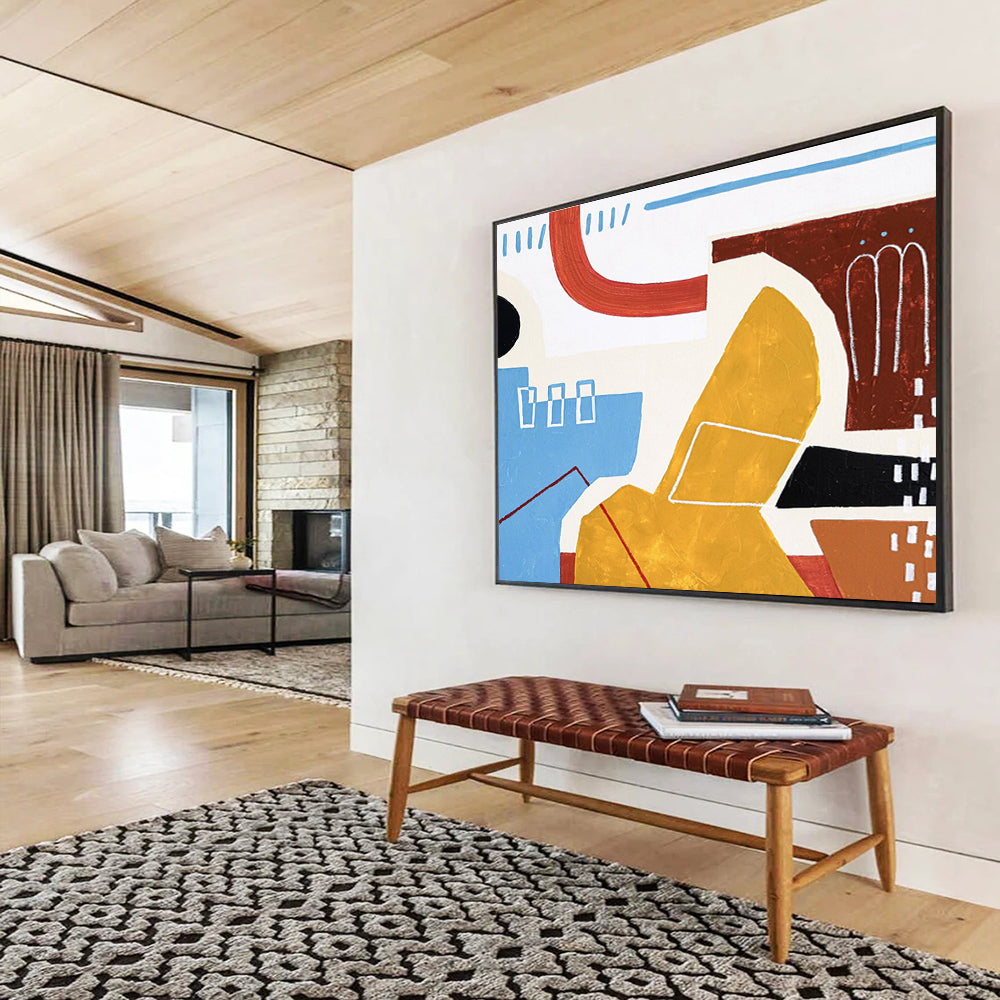 Giant Hand - Painted Abstract Wall Mural for Entryway & Bedroom DKH566