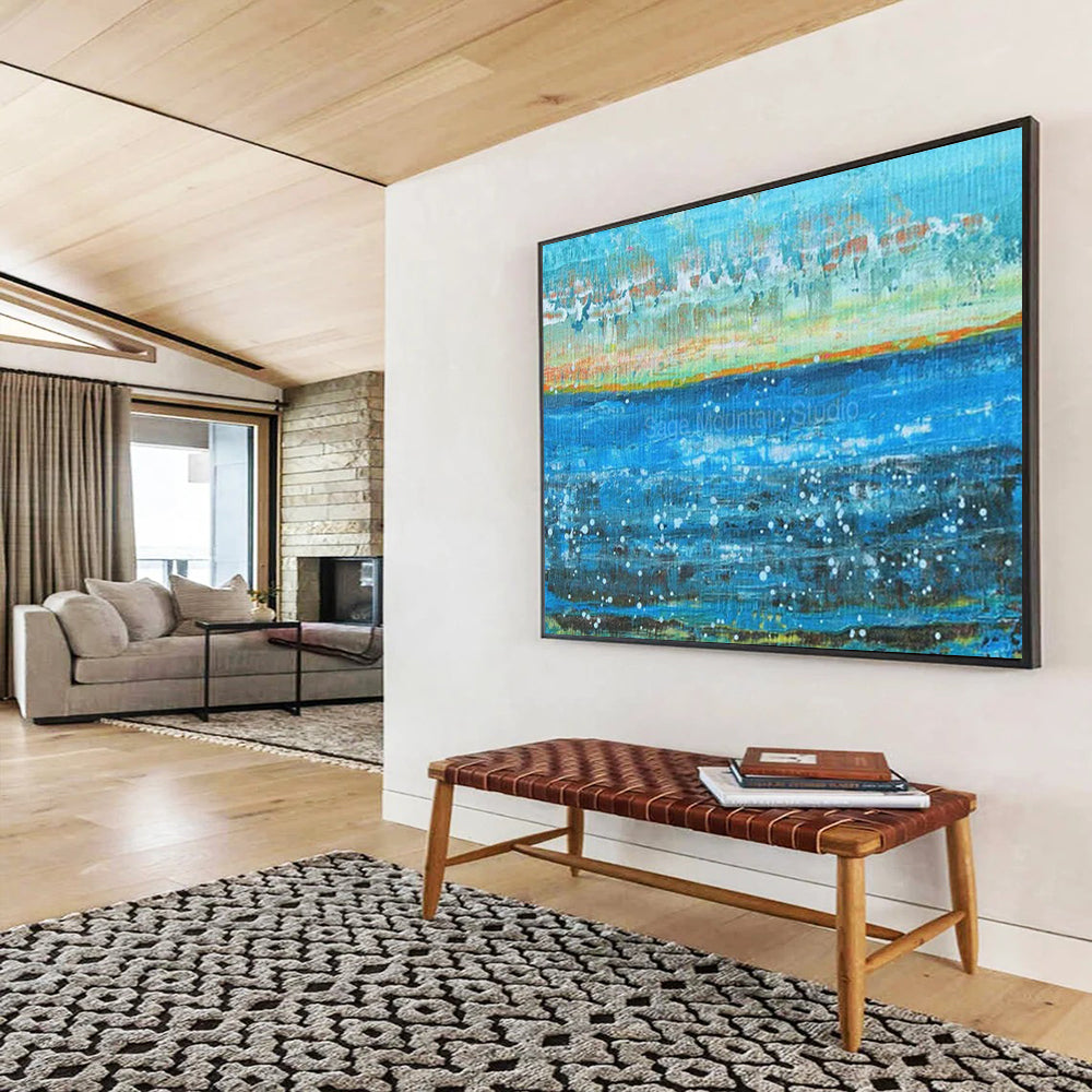 Celestial Large Abstract Canvas for Living Room & Bedroom LargeART1794
