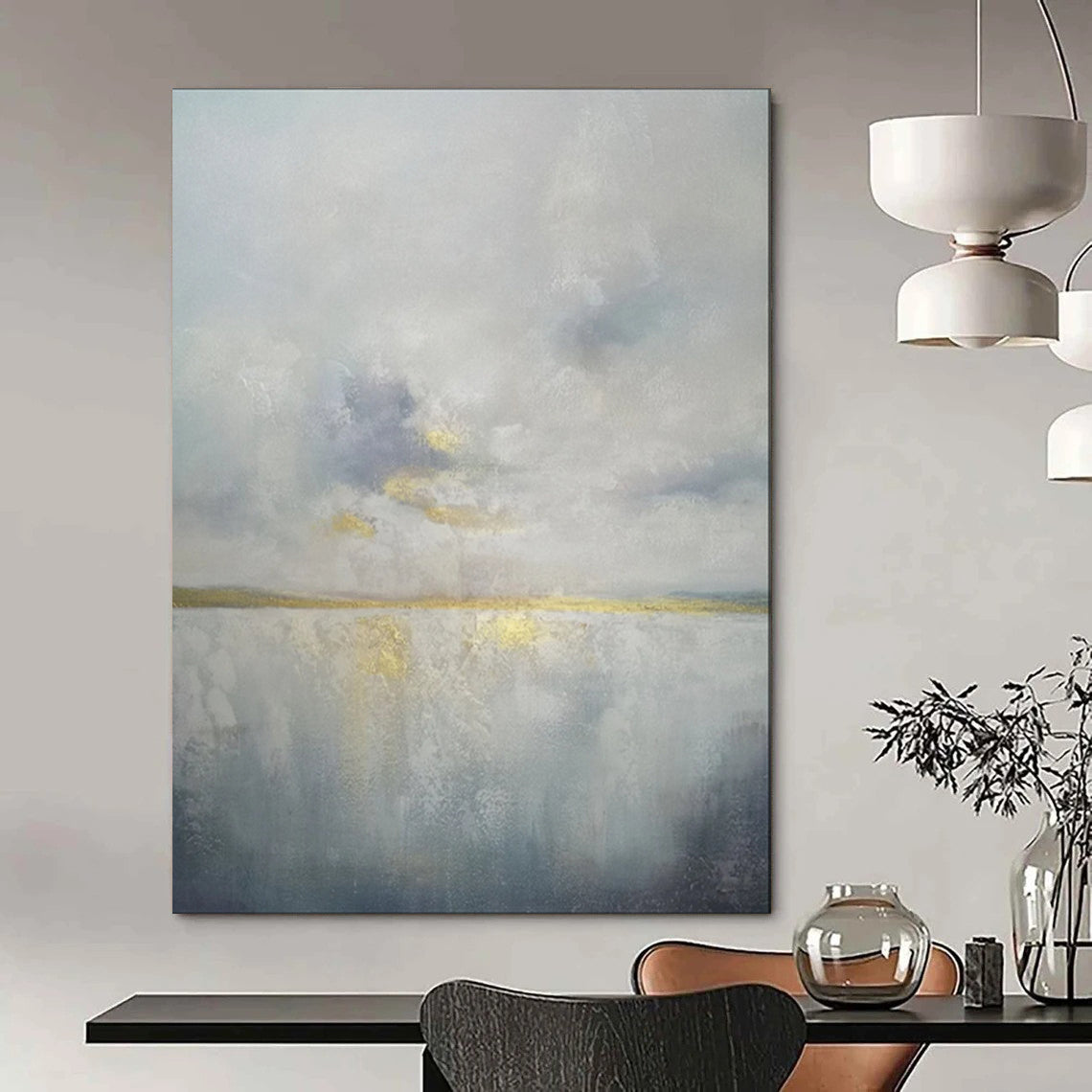 Oversized Custom Hand-Painted Abstract Art for Bedroom & Hotel LargeART1903