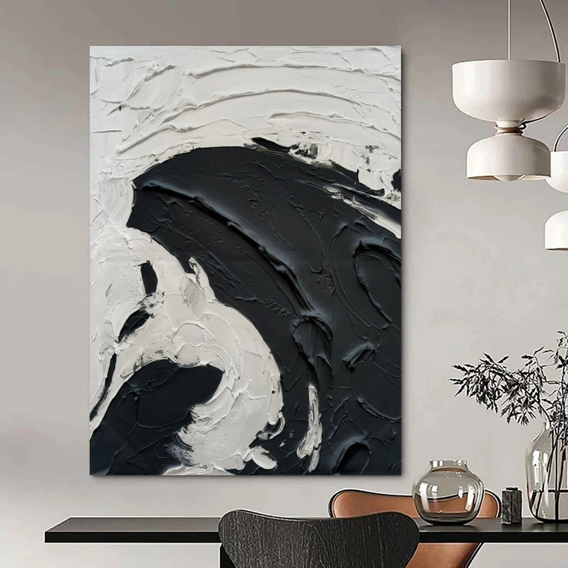 Handmade Big-Scale Abstract Creations for Dining Room & Bar DTP389