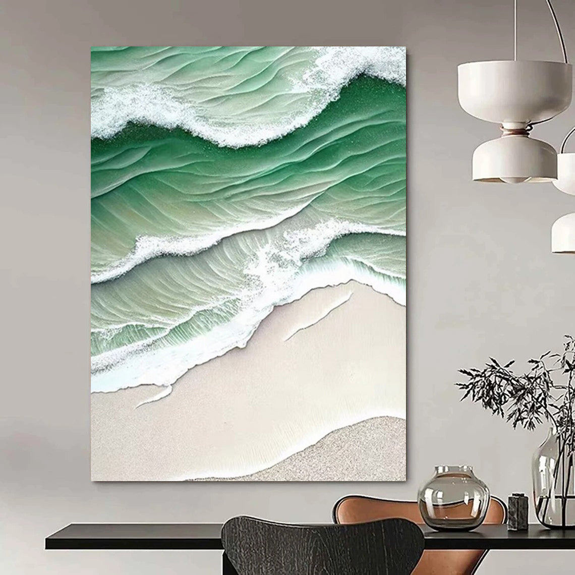 Custom Abstract Paintings: Big Sizes, Textured Excellence for Living Room & Bar DTP290