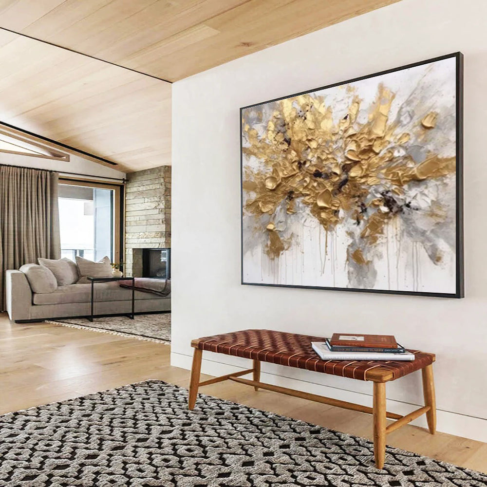 Giant Hand - Painted Abstract Textured Painting for Space Accentuation DKH678