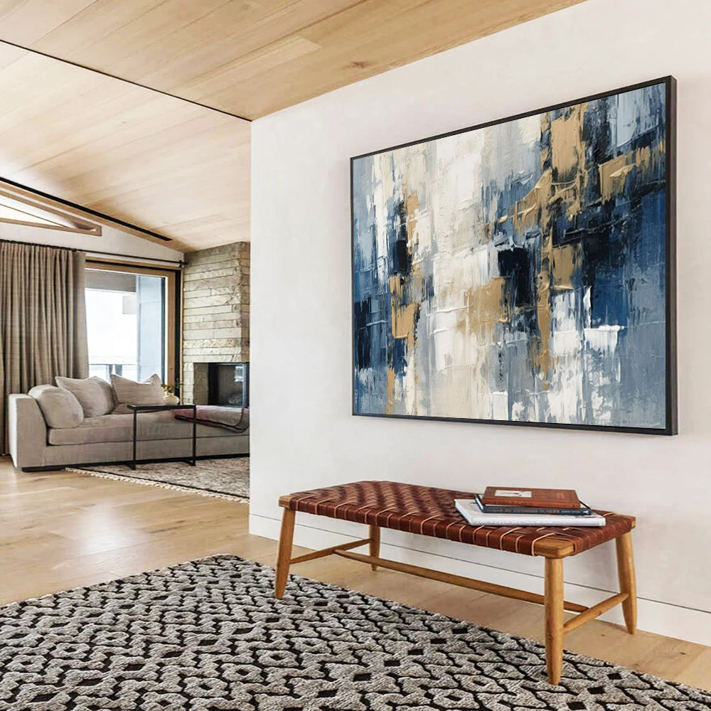Energetic Giant Abstract Mural for Office & Living Room LargeART1706
