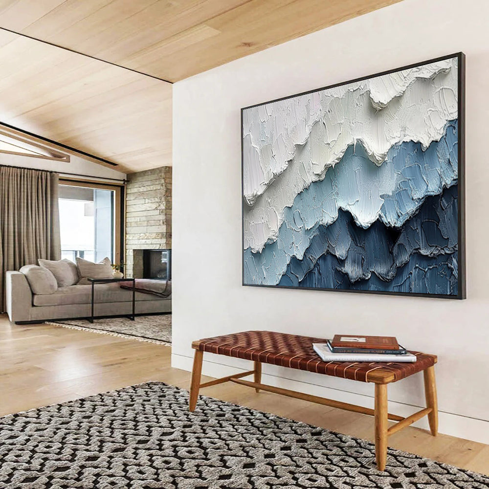 Tailored Oversized Abstract Canvas for Community Garden Pavilion DKH049