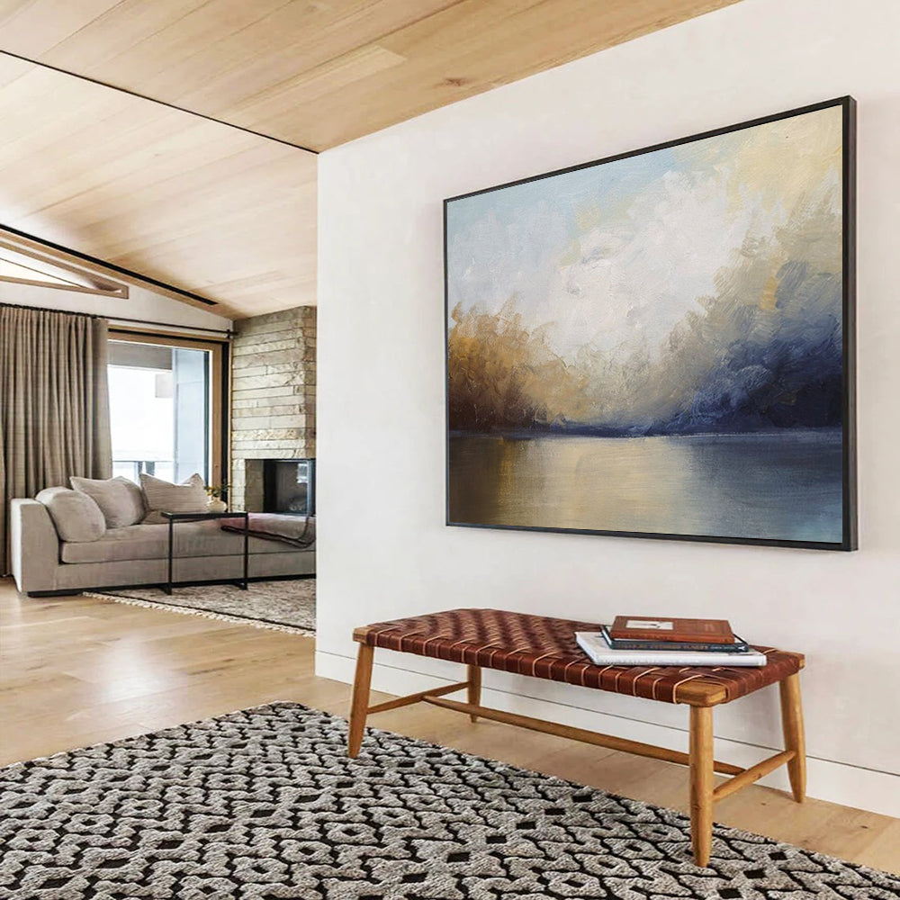 Soft Landscape Abstract - Calming Bedroom Oasis DLZ009