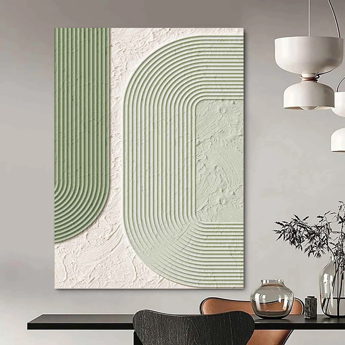 Immense - Proportioned Hand - Painted Custom Textured Abstract Masterpiece, Ideal for Living Room and Bar DKH1493