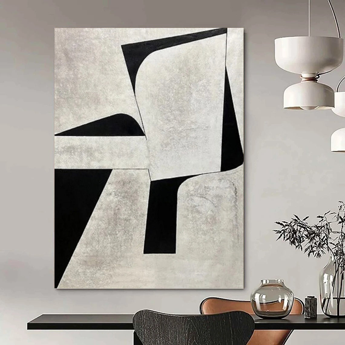 Designer - Driven Hand - Painted Textured Canvas Art for Dining Room & Hotel Lobby DKH1128