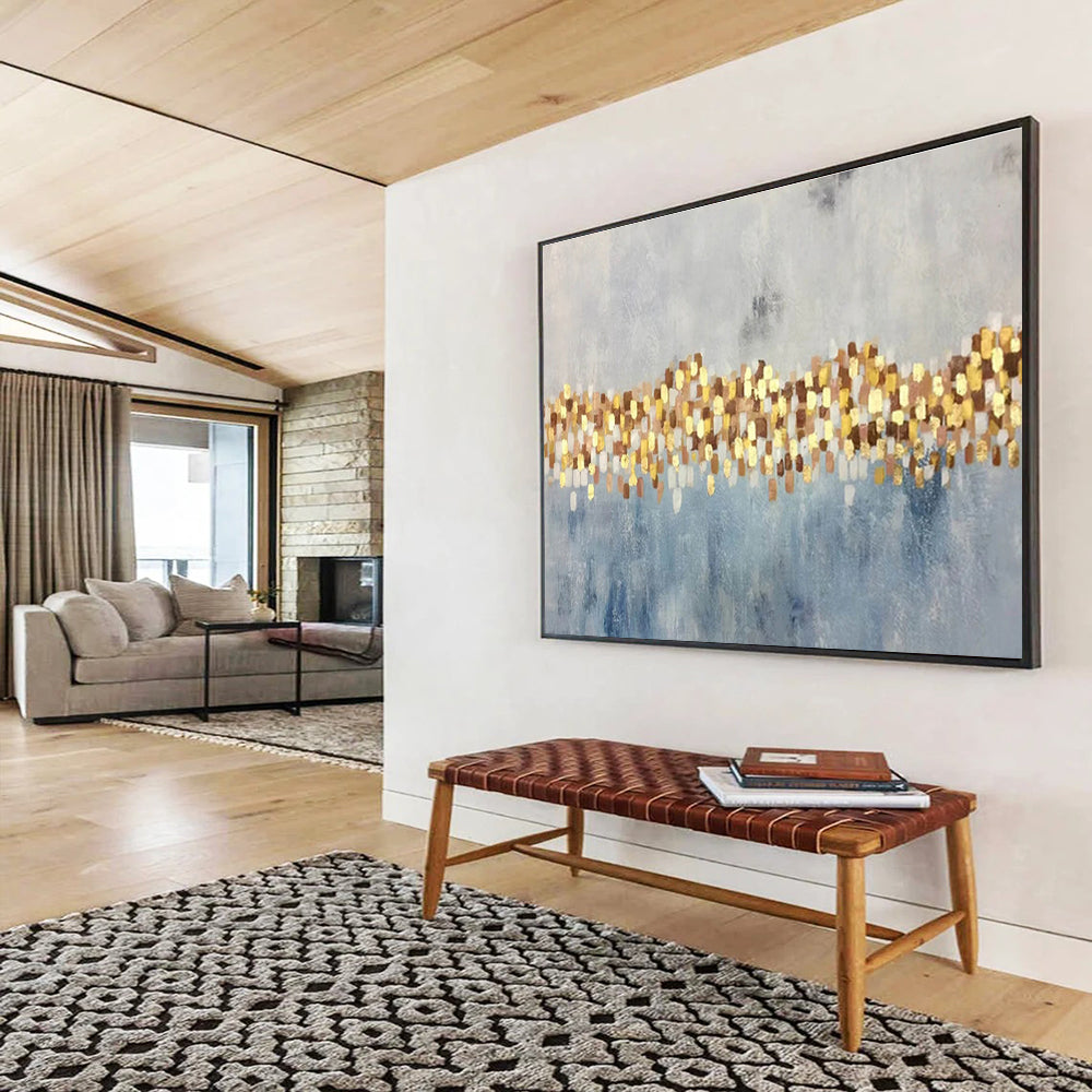 Large - Format Abstract Mural for Bedroom & Dining Room DKH164