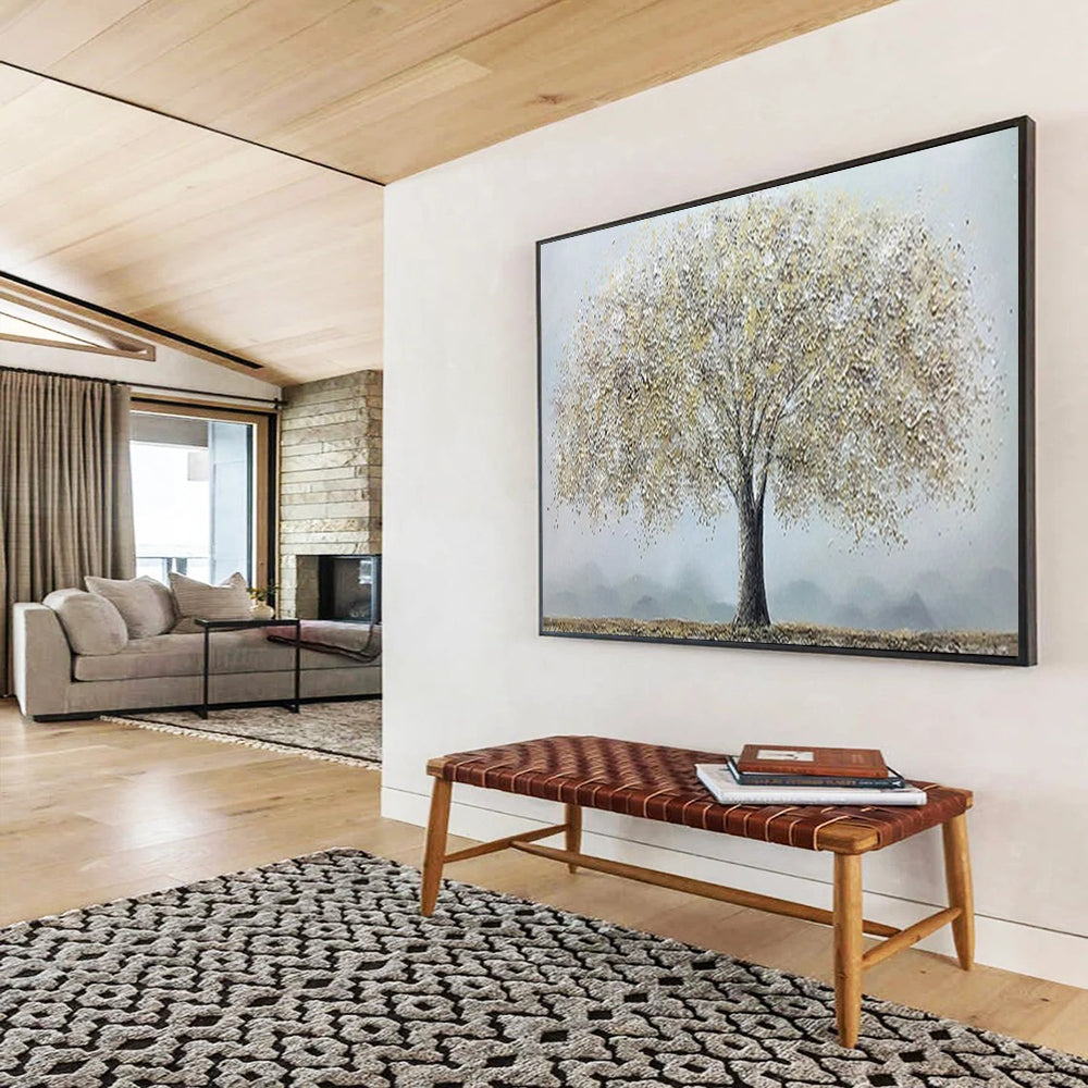Massive Hand-Painted Abstract Murals for Bedroom & Office LargeART1526