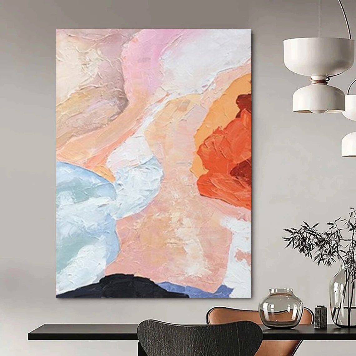 Handcrafted Large Abstract Art for Dining Room & Bar DTP275