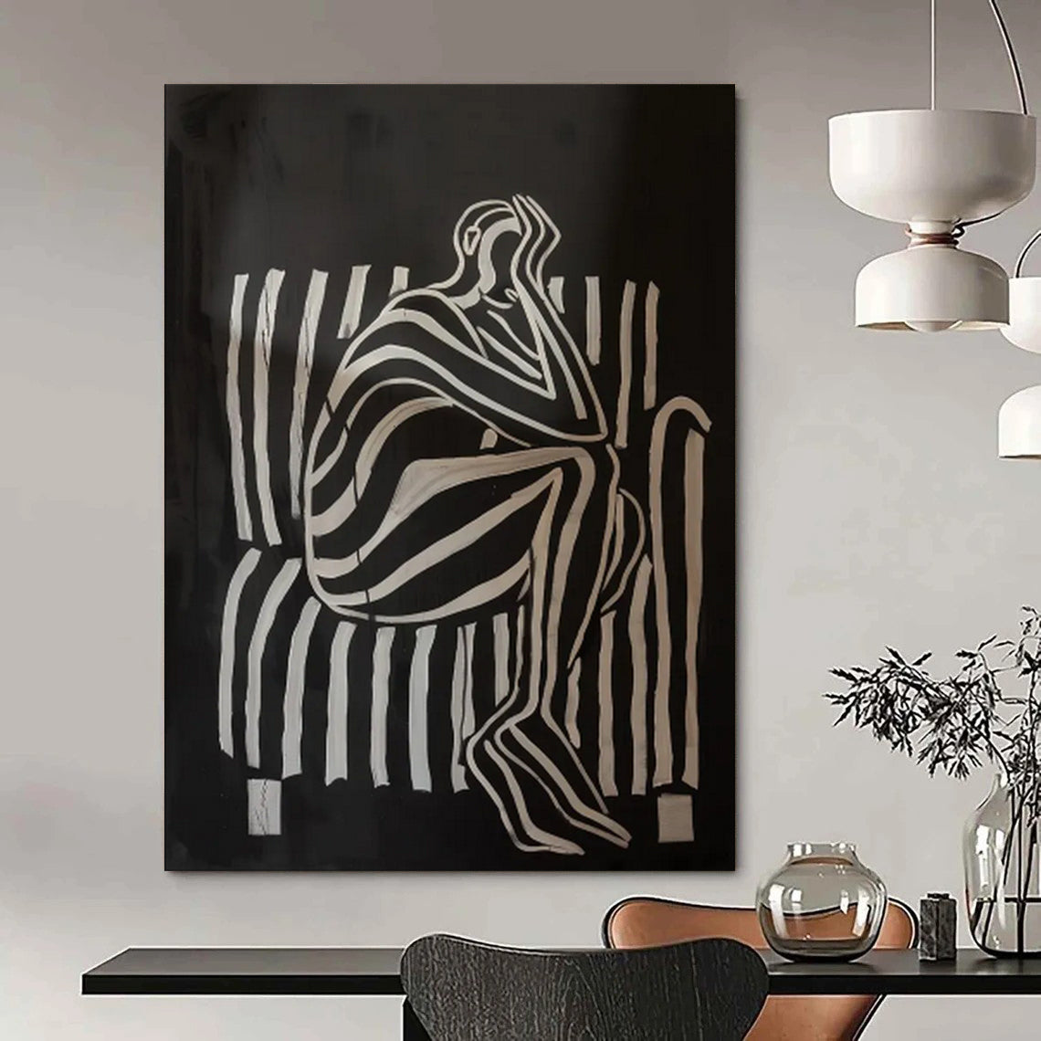 Richly Textured Abstract Wall Art for Bedroom & Living Room LargeART2044