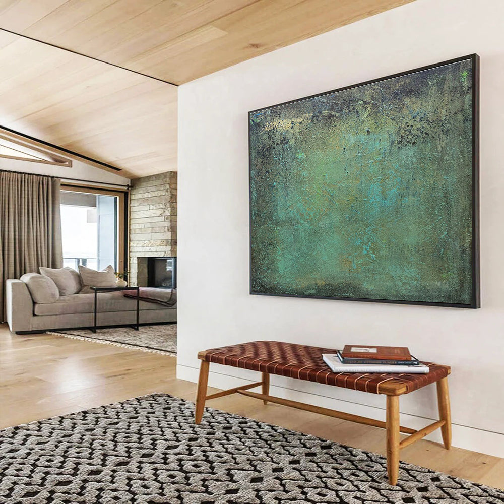 Enchanting Hand - Painted Textured Abstract Wall Art for Hallway & Living Room DKH600