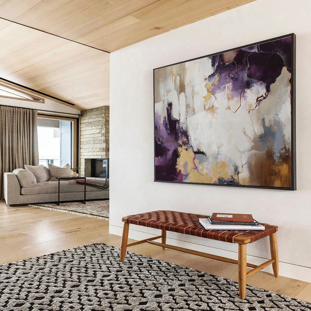Hand-Painted Bespoke Large-Scale Painting for Bedroom & Hallway DKH131