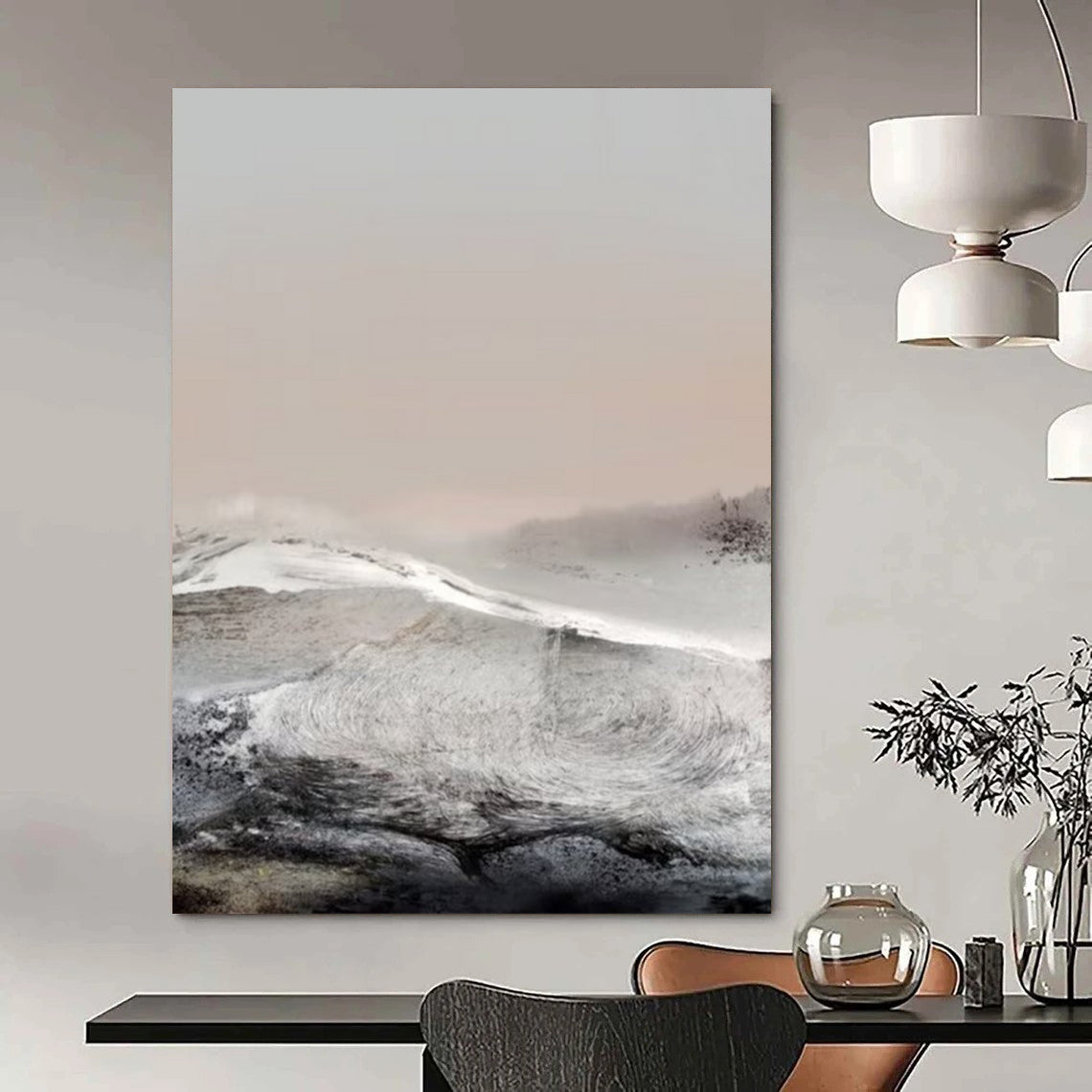 Large Hand-Painted Custom Abstract Paintings: Textures that Wow DTP162