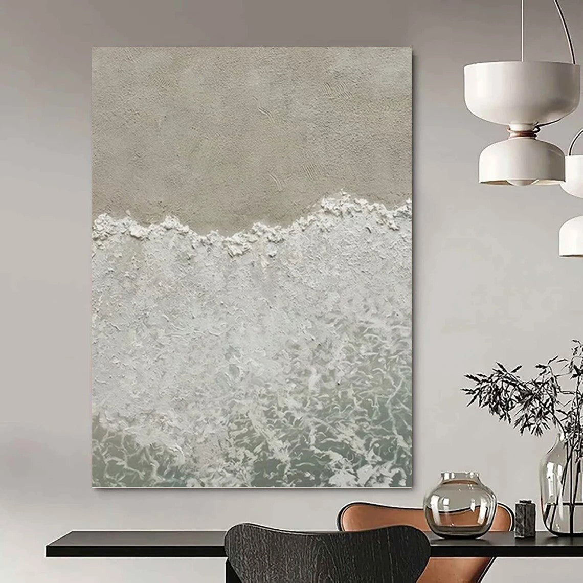 Professionally Designed Hand - Crafted Textured Canvas Abstract for Office & Living Room DKH1127