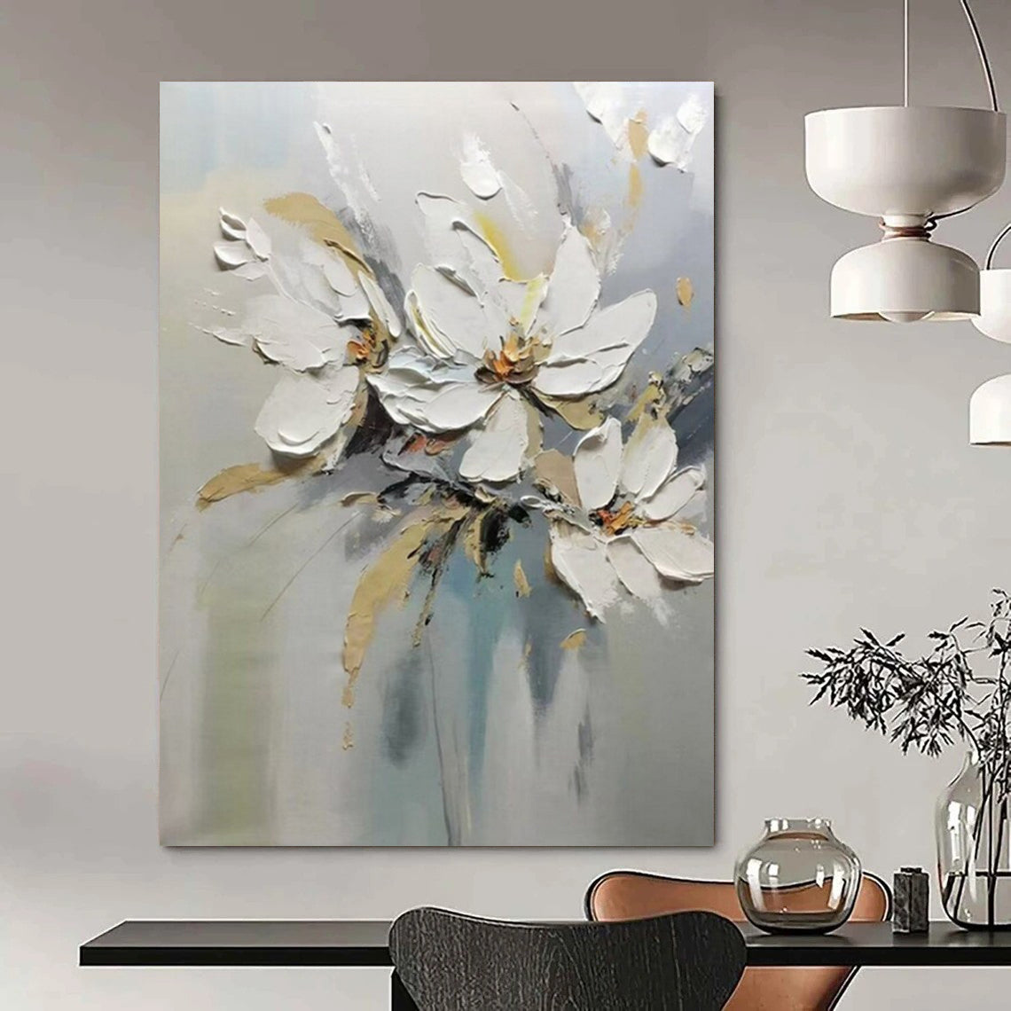 Gigantic Hand-Painted Abstract Wall Mural for Bar & Hotel Lobby LargeART2201