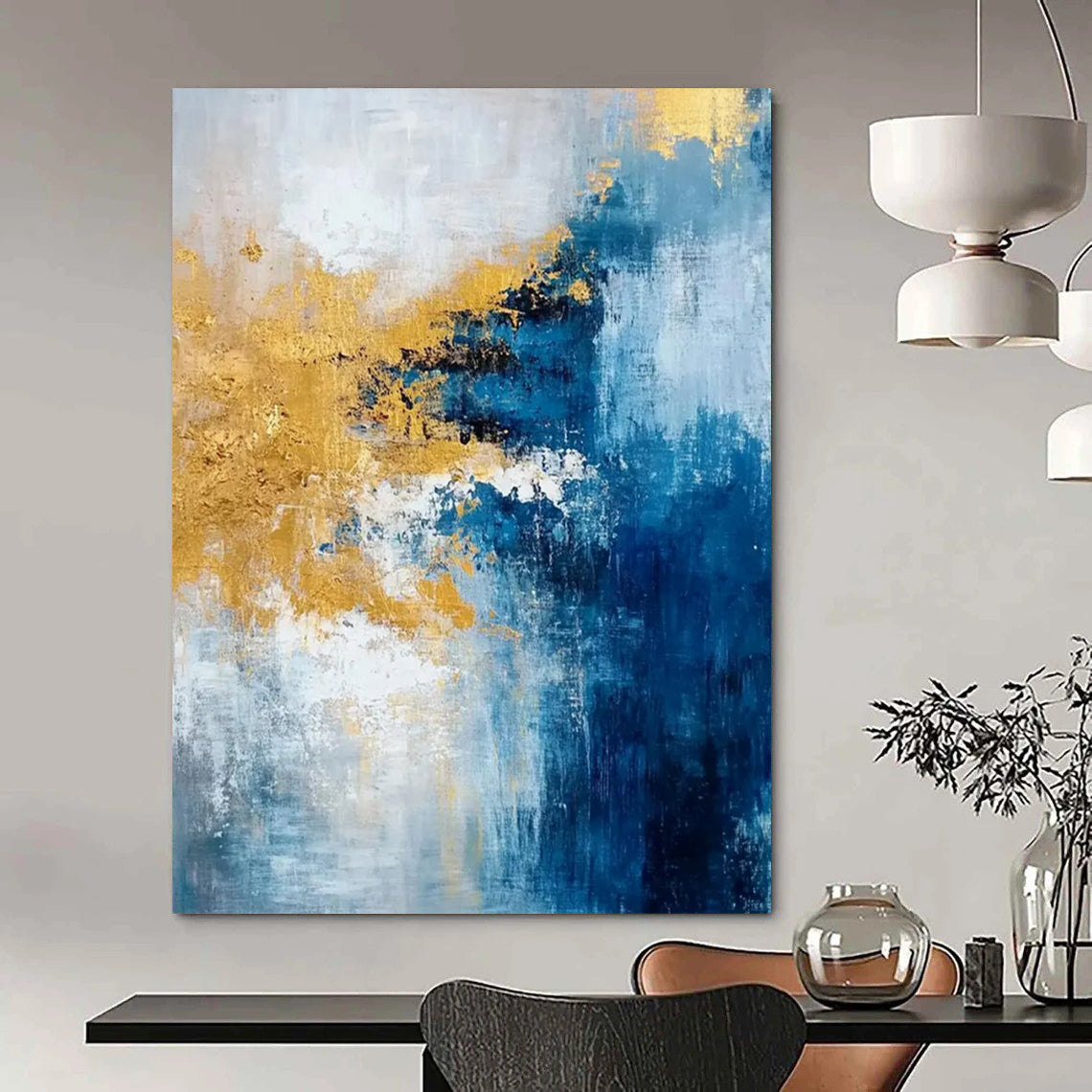 Colossal - Scale Hand - Painted Custom Abstract Work for Bar and Entryway DTP062