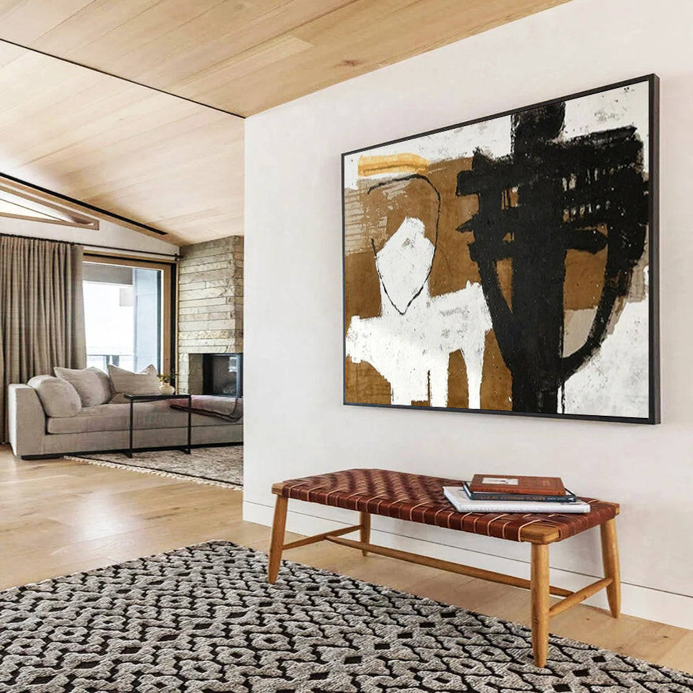 Monumental Abstract Canvas for Office & Dining Room LargeART1655