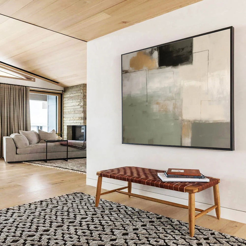 “Serene Horizons” Large - Sized Abstract Painting for Office & Bedroom DKH328