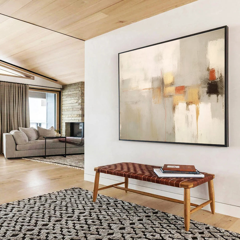 “Vivid Horizons” Grand Abstract Art for Bar & Living Room DKH348